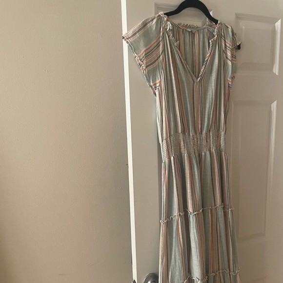 Rails Amellia Stripe Linen Midi Dress - Picture 8 of 8